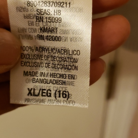 Roebuck & CO. Girls Pullover Gray Top. Size 16 - Picture 5 of 7